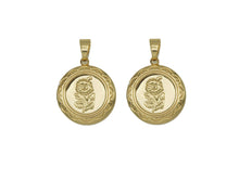 Load image into Gallery viewer, Lockets Rose Flower On Round Pendant, Sku#FH190
