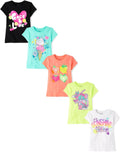 The Children's Place Girls' Short Sleeve Graphic T-shirts (5-Pack)