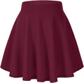 Urban CoCo Women's Basic Versatile Stretchy Flared Casual Mini Skater Skirt