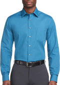 Van Heusen Mens Dress Shirt Regular Fit Poplin Solid