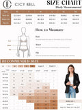 Cicy Bell Womens Casual Blazers Long Sleeve Work Office Suit Jackets Blazer