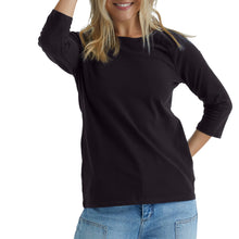 Load image into Gallery viewer, Hanes Women's Raglan Sleeve Stretch Cotton Crewneck Tee