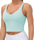 THE GYM PEOPLE Women’s Longline Sports Bra Wirefree Padded Medium Support Yoga Bras Gym Running Workout Tank Tops