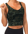 THE GYM PEOPLE Women’s Longline Sports Bra Wirefree Padded Medium Support Yoga Bras Gym Running Workout Tank Tops