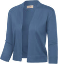 GRACE KARIN Women Cardigan Sweaters Lightweight Knit Cropped Cardigans Trendy 3/4 Sleeve Shrug Bolero S-3XL