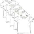 HonestBaby Baby Toddler & Kids' 100% Organic Cotton Short Sleeve T-Shirts (10-Pack)