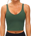THE GYM PEOPLE Women’s Longline Sports Bra Wirefree Padded Medium Support Yoga Bras Gym Running Workout Tank Tops