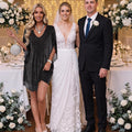 Women's Sparkly Cocktail Dresses for Wedding Guest Flutter Sleeve Loose Chiffon Party Dress (XS-XL)