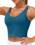 THE GYM PEOPLE Women’s Longline Sports Bra Wirefree Padded Medium Support Yoga Bras Gym Running Workout Tank Tops
