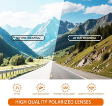 Load image into Gallery viewer, suoso Polarized Sports Sunglasses for Men: UV400 Protection Glasses Wrap Around Goggles for Driving Fishing