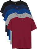 5 Pack Boys Shirts Short Sleeve T-Shirts Cotton Tshirts Toddler Clothes