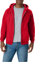 Hanes Men's Zip-up Hoodie, Ecosmart Fleece Full-zip Hoodie for Men, Hooded Sweatshirt