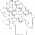 HonestBaby Baby Toddler & Kids' 100% Organic Cotton Short Sleeve T-Shirts (10-Pack)