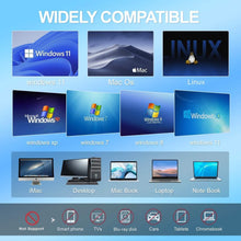 Load image into Gallery viewer, High-Speed USB 3.0 External CD/DVD Drive with Burner – Plug &amp; Play, Windows &amp; Mac Compatible