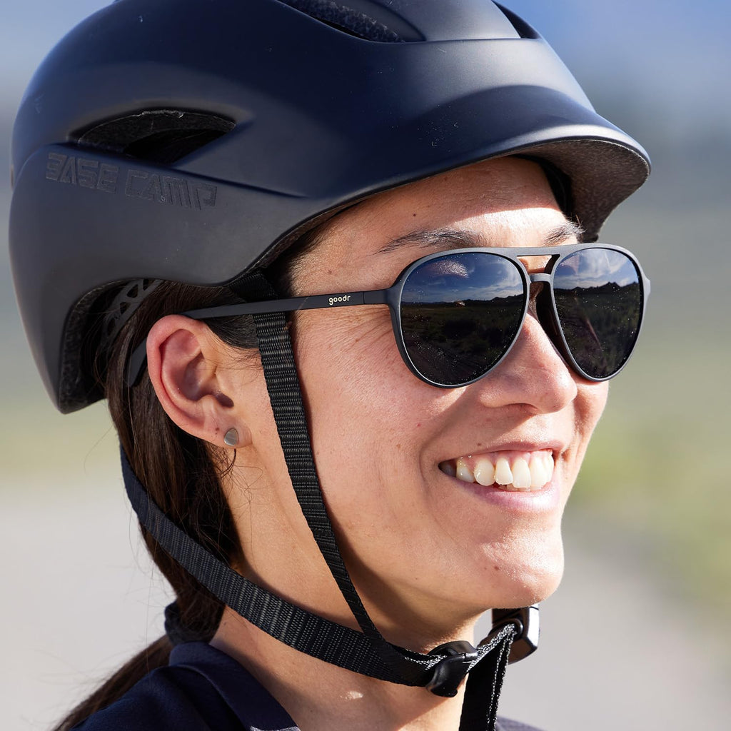 goodr Polarized Aviator Sunglasses, Large Sized (Mach G), UV400 Protection, No Slip, No Bounce