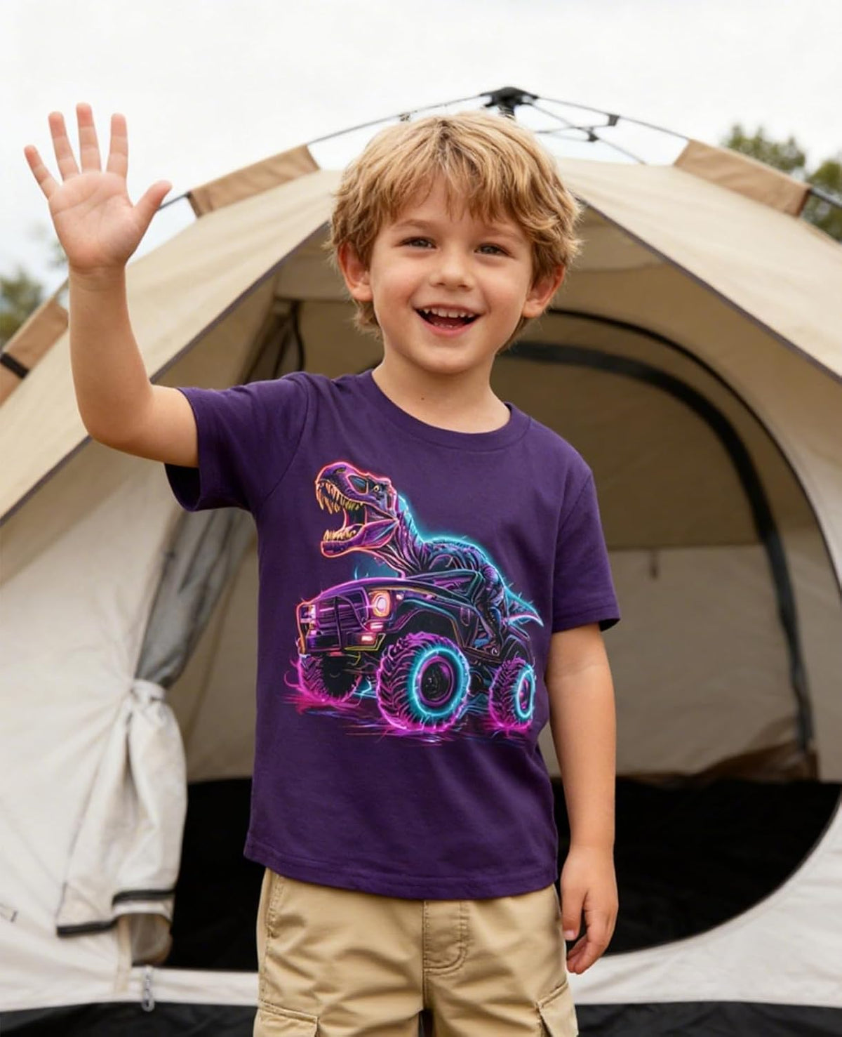 Lovekider Boys Graphic T-Shirt, Cotton Short Sleeve Shirt for Kid Ages 3-8