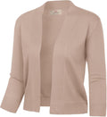GRACE KARIN Women Cardigan Sweaters Lightweight Knit Cropped Cardigans Trendy 3/4 Sleeve Shrug Bolero S-3XL