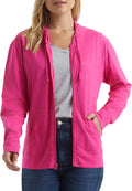 Hanes Women's Lightweight Full Zip Hoodie, Textured Cotton Zip Up, T-Shirt Hoodie