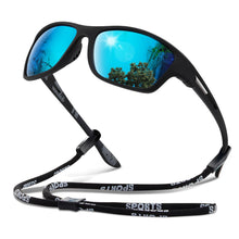 Load image into Gallery viewer, suoso Polarized Sports Sunglasses for Men: UV400 Protection Glasses Wrap Around Goggles for Driving Fishing