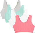 Fruit of the Loom Women's Wireless Cotton Sports Bra, Multipack