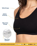 Fruit of the Loom Women's Wireless Cotton Sports Bra, Multipack
