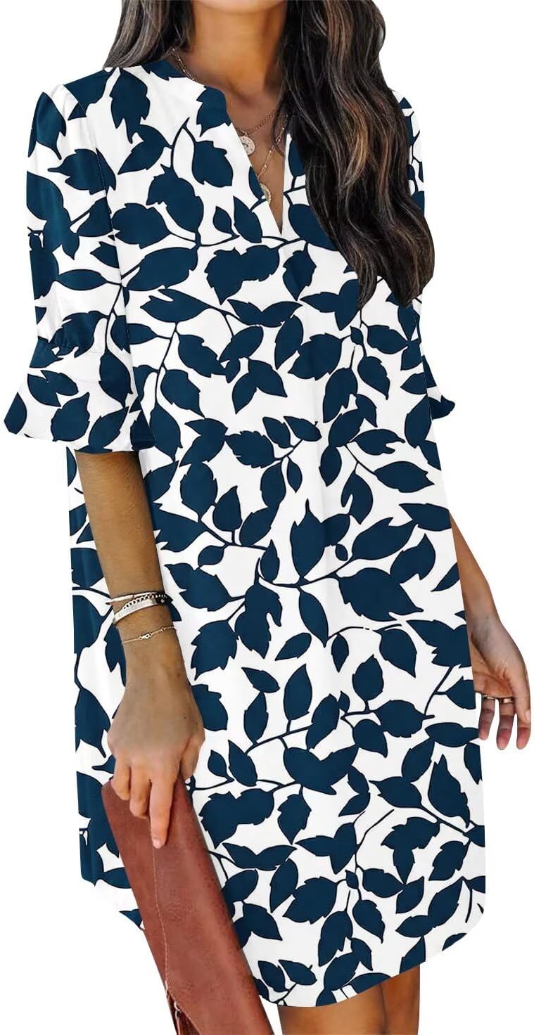 QACOHU women's summer work shift dress