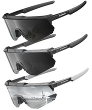 Load image into Gallery viewer, Polarized Sports Sunglasses for Men Women, UV400 Protection Mens Sunglasses Wrap Around Sun Glasses for Cycling Running
