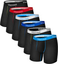 Hanes Men's Boxer Brief Underwear Pack, Stretch Cotton Boxer Briefs for Men, Moisture-wicking, 6-pack
