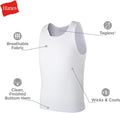 Hanes Boys' Undershirt Tank Top Pack – Kids' Tank Undershirts – Cool Comfort Moisture-Wicking Sleeveless Shirts