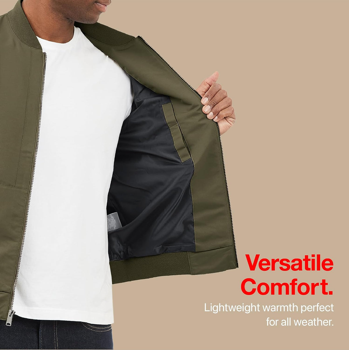 Lucky Brand Mens Bomber Jacket