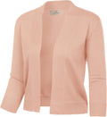 GRACE KARIN Women Cardigan Sweaters Lightweight Knit Cropped Cardigans Trendy 3/4 Sleeve Shrug Bolero S-3XL