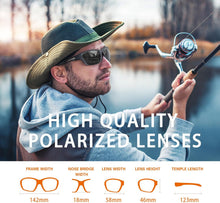 Load image into Gallery viewer, suoso Polarized Sports Sunglasses for Men: UV400 Protection Glasses Wrap Around Goggles for Driving Fishing