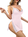 CRIPOM Babydoll Lingerie for Women Sexy Nightgowns Lace Chemise XXS-4XL