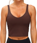 THE GYM PEOPLE Women’s Longline Sports Bra Wirefree Padded Medium Support Yoga Bras Gym Running Workout Tank Tops