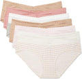 Warner's Women's Blissful Benefits Dig-free Comfort Waist With Lace Cotton Hipster 6-pack Ru2266w