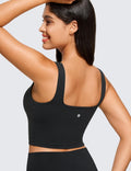 CRZ YOGA Butterluxe Square Neck Crop Tank Top