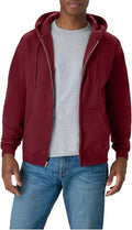 Hanes Men's Zip-up Hoodie, Ecosmart Fleece Full-zip Hoodie for Men, Hooded Sweatshirt