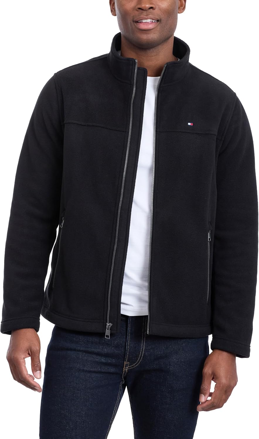 Tommy Hilfiger Men's Classic Zip Front Polar Fleece Jacket