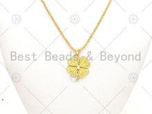 Load image into Gallery viewer, CZ Micro Pave Clover Shamrock Shape Pendant/Charm, Sku#LK374