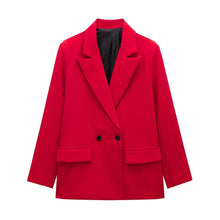 Load image into Gallery viewer, Summer Casual Relaxed-fit Double-breasted Blazer