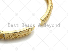 Load image into Gallery viewer, CZ Mirco Pave Filigree Style Open Bracelet, sku#X193