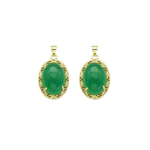 Load image into Gallery viewer, High Quality Green Jade Oval Shape Pendant, Sku#LX357