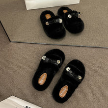 Load image into Gallery viewer, Furry Cotton Slippers