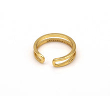 Load image into Gallery viewer, Enamel Double band Adjustable Ring,X243
