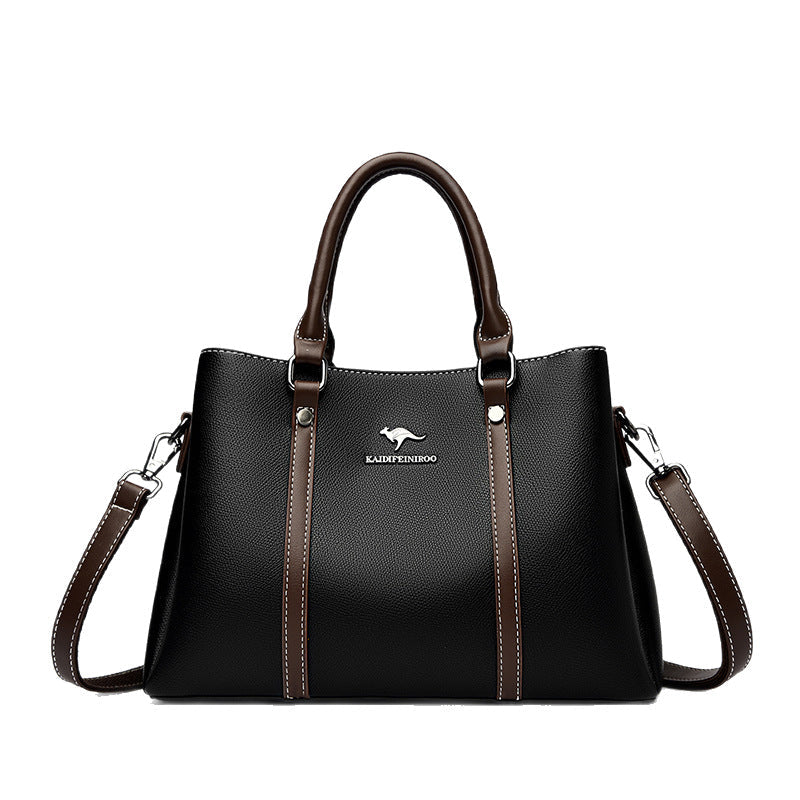 European And American Style Women's Structured PU Handbag | Everyday Shoulder Bag