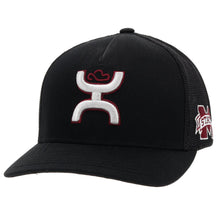 Load image into Gallery viewer, HOOey Mississippi State (Black/Grey/Maroon) - Fitted Trucker Cap