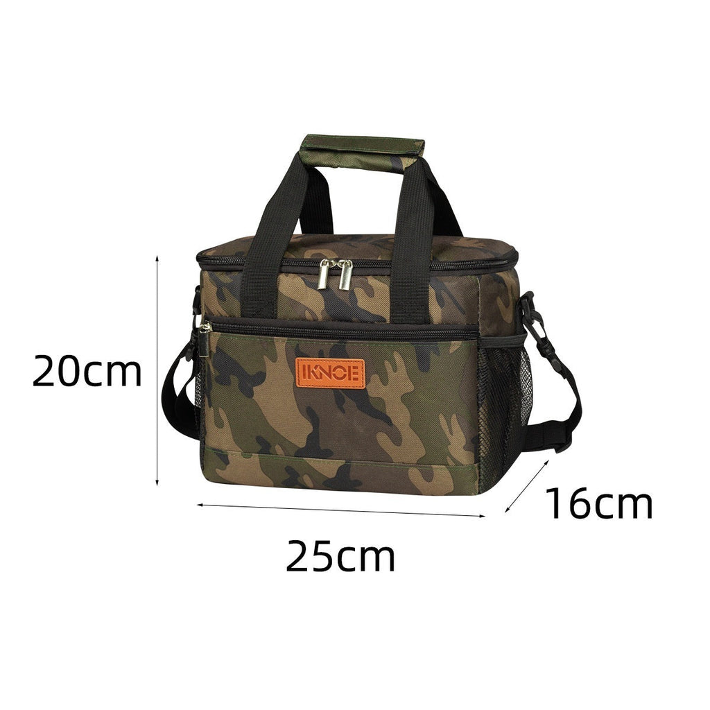 Insulated Tote Bag - Foldable Oxford Fabric Cooler Lunch Bag for Women