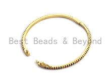 Load image into Gallery viewer, Colorful CZ Thin Bangle Bracelet, Sku#X41