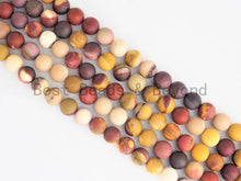 Load image into Gallery viewer, Natural Matt Smooth Round Mookaite beads, SKU#399M