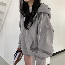 Load image into Gallery viewer, Women's Fashionable Zippered Plus-Size Hooded Jacket
